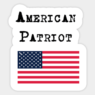 American Patriot Sticker